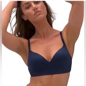 Soma Enbliss Luxe Wireless Bra in Navy - Size  38DD